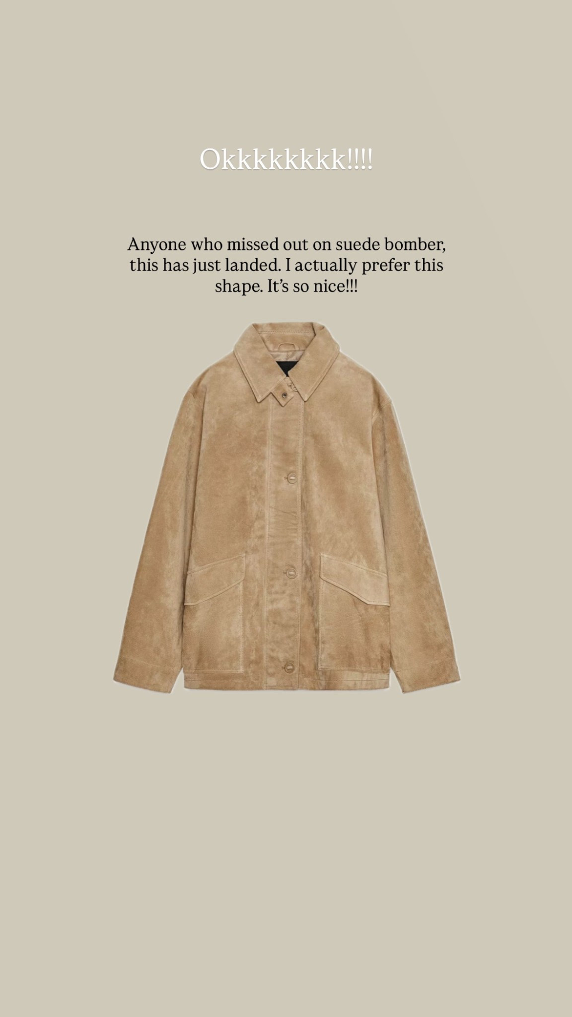 Zara suede jacket 😍

#LTKeurope #LTKautumn #LTKuk