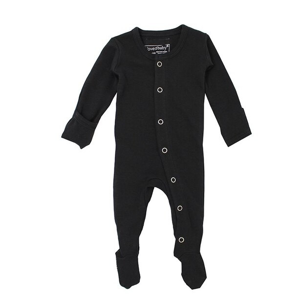 L'ovedbaby Sleeper 100% Organic Cotton Black 6 to 9 Months | Indigo (CA)