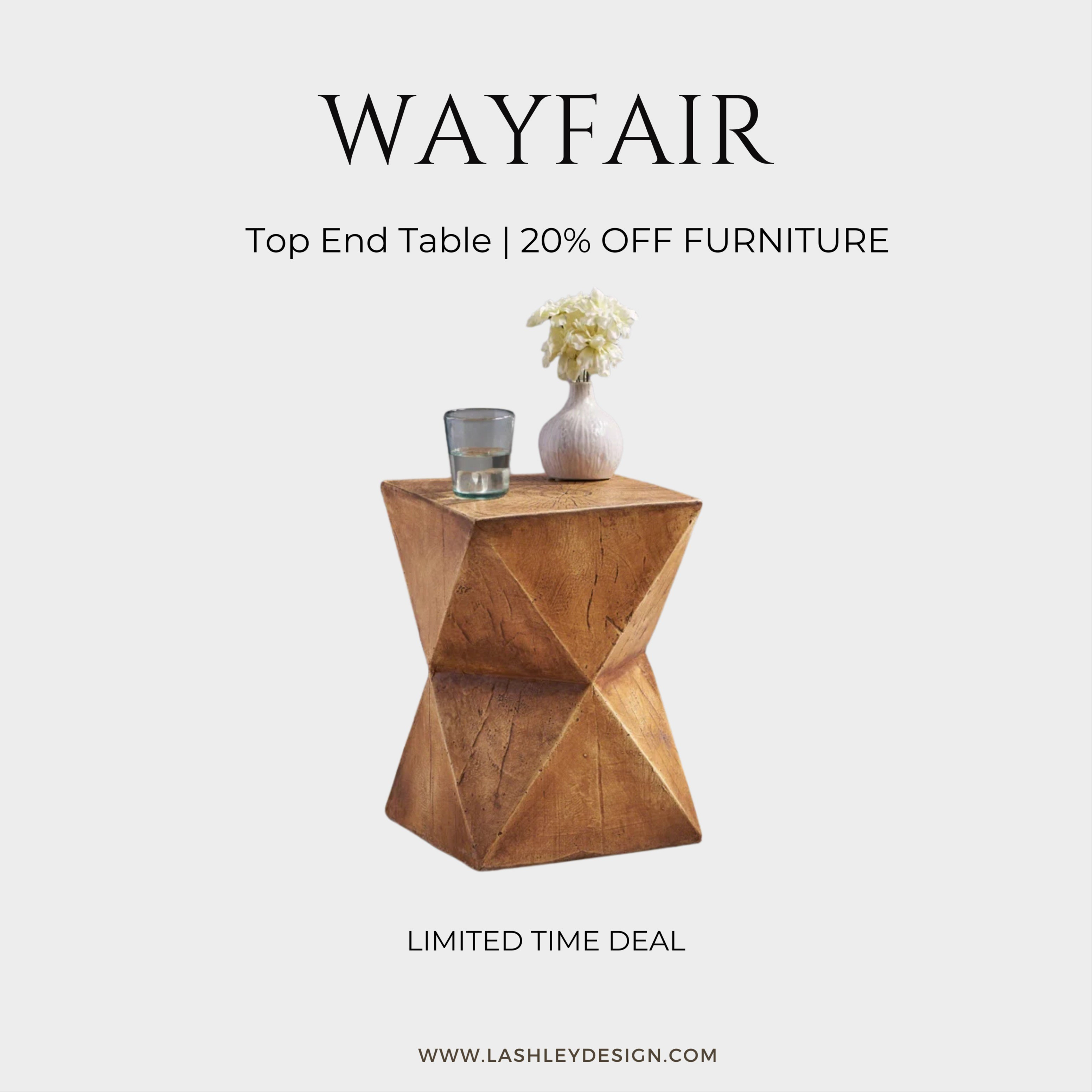 Loving this stylish new end table I snagged from Wayfair! Even better, it is part of their 20% off furniture sale. #WayfairFinds #EndTable #HomeDecor

#LTKActive #LTKHome #LTKSaleAlert