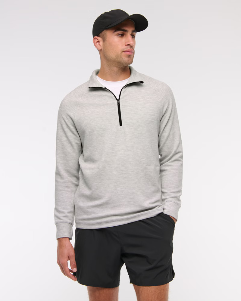 Men's YPB Active Waffle Half-Zip | Men's Active | Abercrombie.com | Abercrombie & Fitch (US)