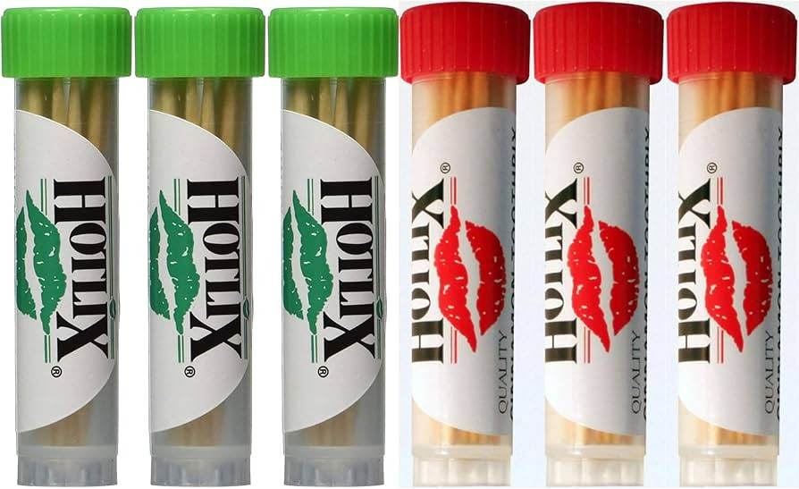 6 Tubes Hotlix Flavored Toothpicks - 3 Mint and 3 Cinnamon | Amazon (US)