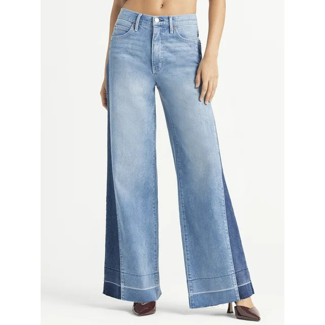 Jessica Simpson Women's and Women's Plus Freesia Wide Leg Jeans, Sizes 2-24W | Walmart (US)