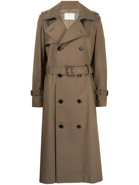 double-breasted trench coat | Farfetch (US)