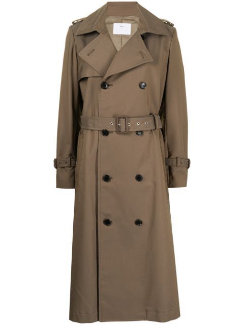 double-breasted trench coat | Farfetch (US)