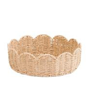 13x4.25 Large Woven Scalloped Bowl | TJ Maxx