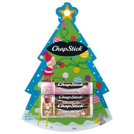 Chapstick Sugar Cookie Cotton Candy Hot Chocolate and Cake Batter Kids Lip Balm - 4ct | Walmart (US)