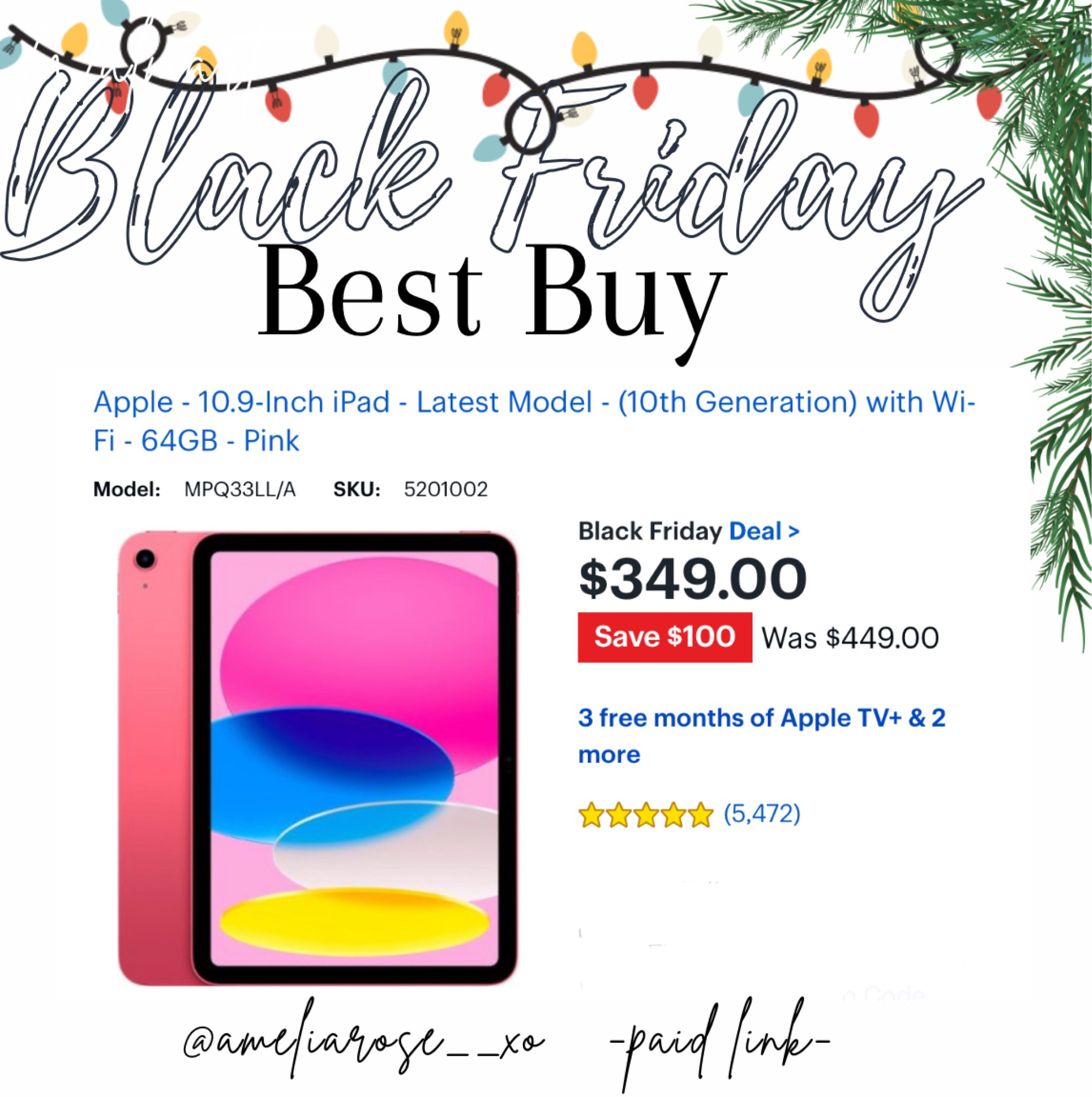 Newest iPad on sale at Best Buy! 

#LTKGiftGuide #LTKfamily #LTKCyberWeek