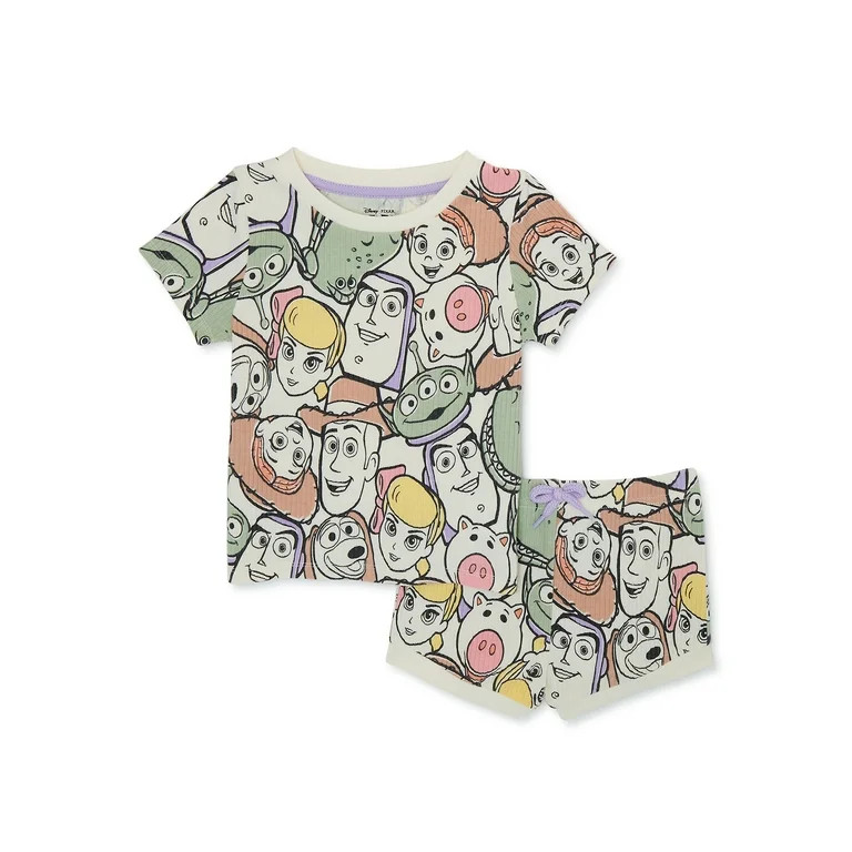 Disney Toddler Girl Character Top and Shorts Set, 2-Piece, Sizes 18 Months-2T | Walmart (US)