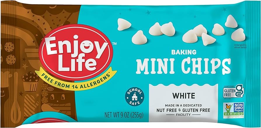 Enjoy Life Foods Mini White Baking Chips, White Chocolate Flavor Gluten Free, School Safe, Non GM... | Amazon (US)