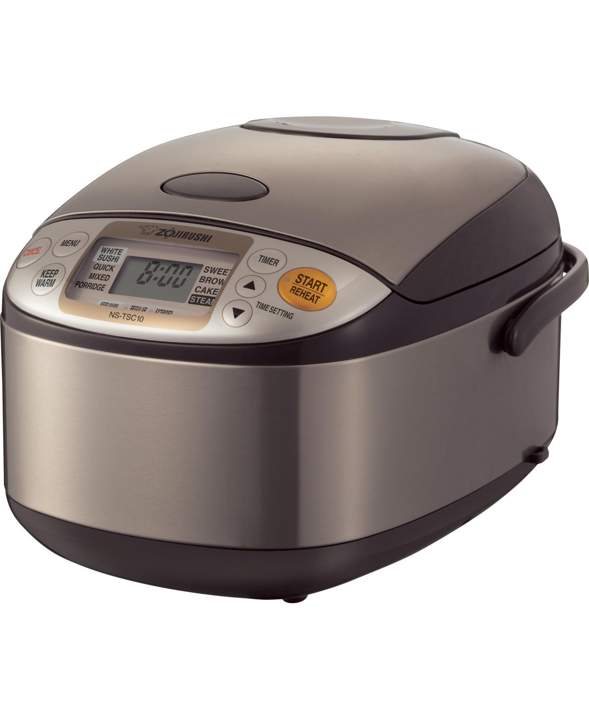 Zojirushi Ns-TSC10XJ 5.5 Cups Micom Rice Cooker and Warmer - Stainless Brown | Macy's
