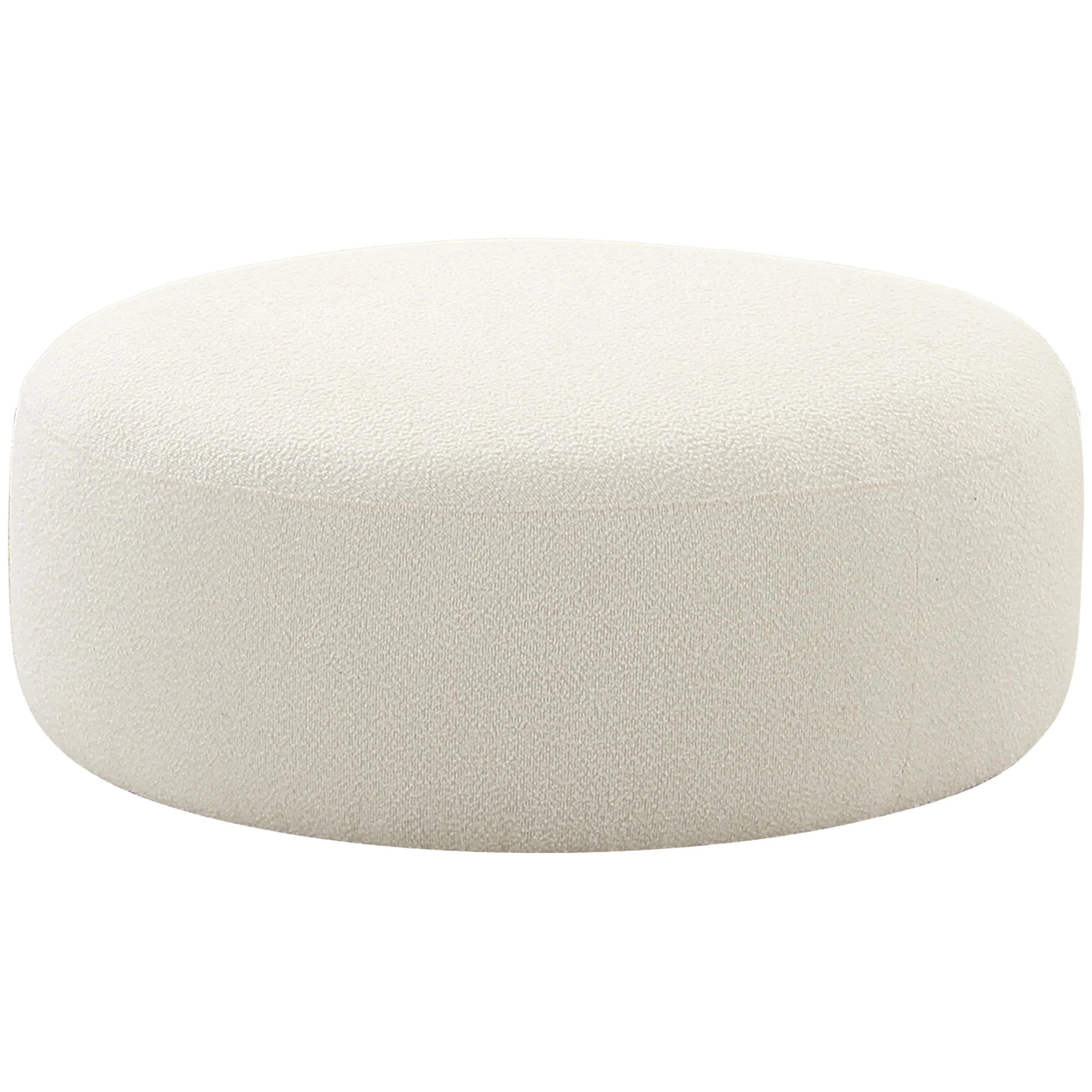 Broohah Cream Boucle Ottoman | Walmart (US)