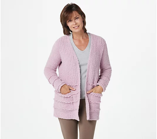 Barefoot Dreams CozyChic Boardwalk Cardigan | QVC