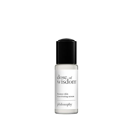 philosophy dose of wisdom bouncy skin reactivating facial serum - with hyaluronic acid, vitamin C... | Amazon (US)