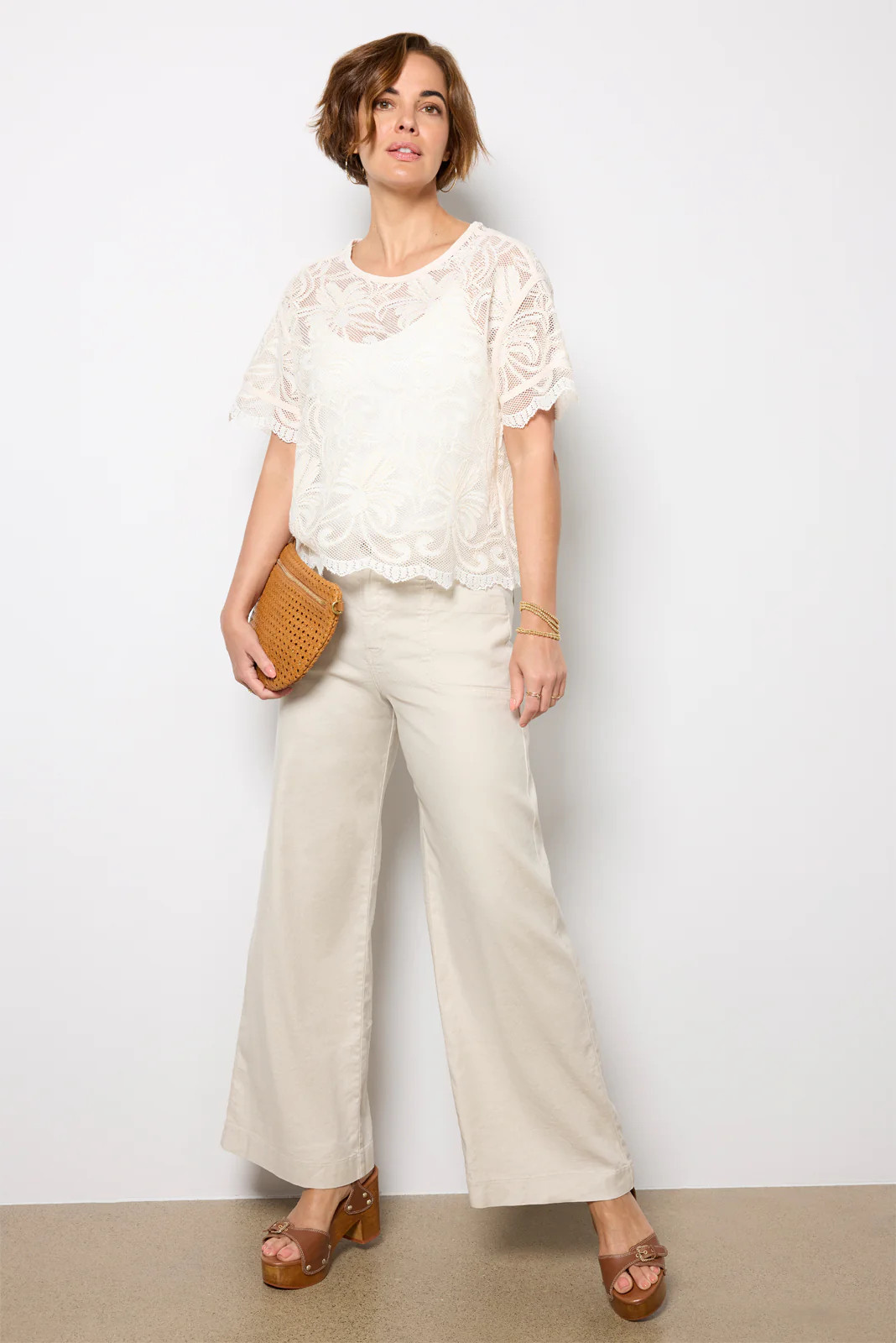 Lily Lace Dolman Sleeve Tee | Evereve