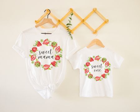 Sweet mama and sweet one tshirts!! Party must have; matching family shirts! Berry first birthday, berry sweet party, strawberry first birthday 

#LTKfamily #LTKkids #LTKSeasonal