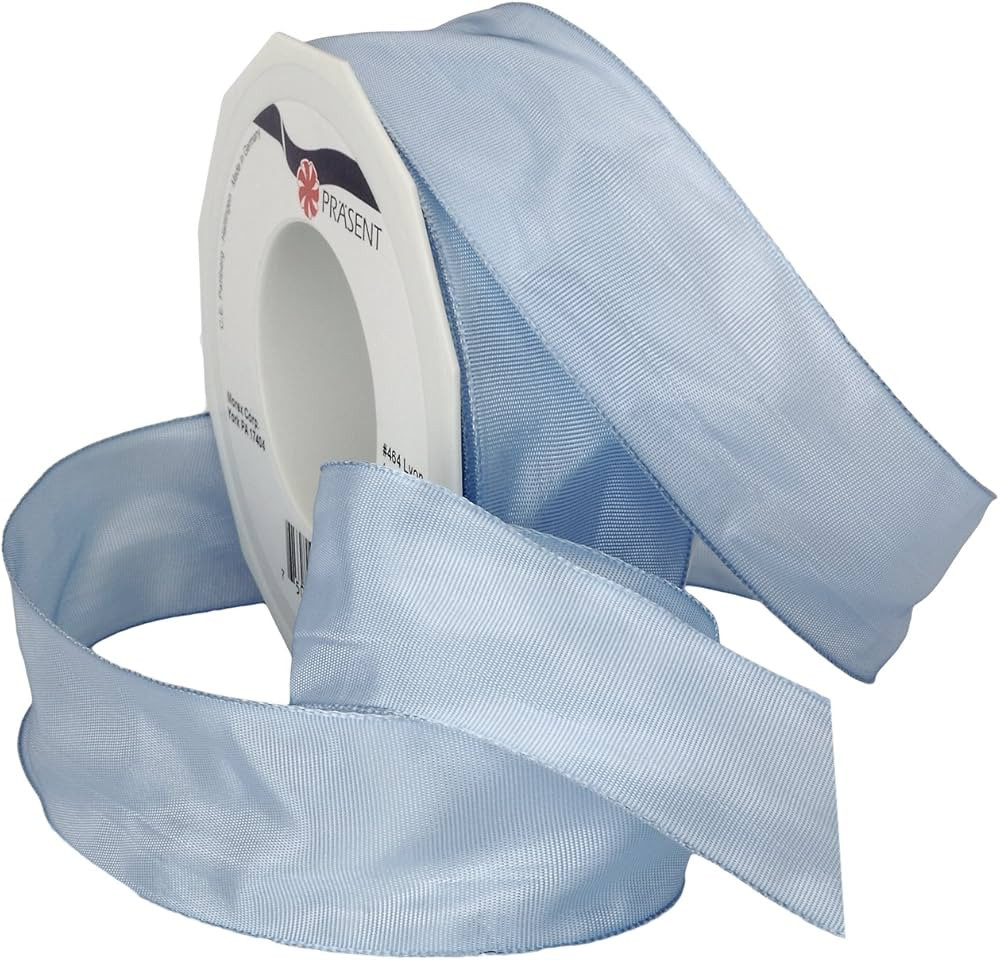 Morex Ribbon French Wired Lyon Ribbon, 1-1/2-Inch by 27-Yard Spool, Baby Blue | Amazon (US)