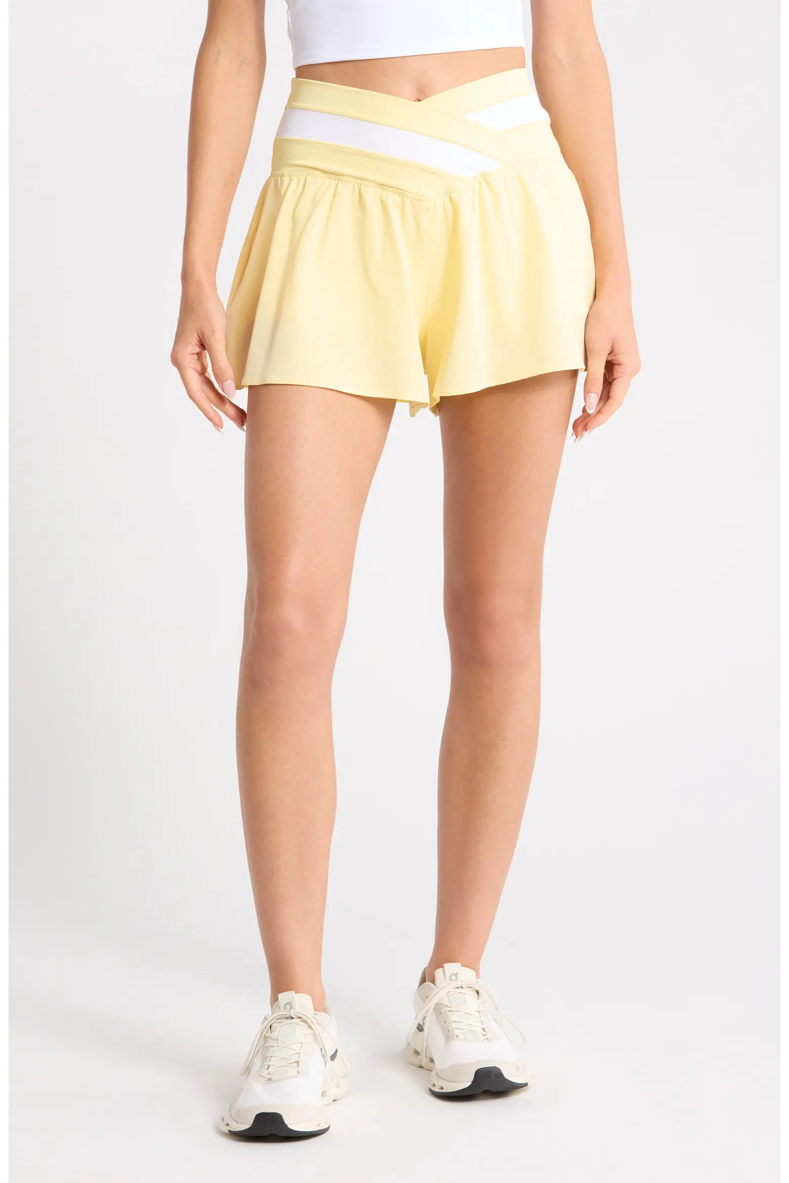 Lux Fiona Lightstreme Hybrid Crossover Waist Shorts (Women) | Nordstromrack | Nordstrom Rack