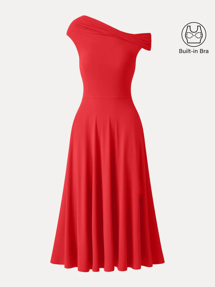 SkinKiss Multi-Wear Midi Bra Dress with Pockets | OGLmove