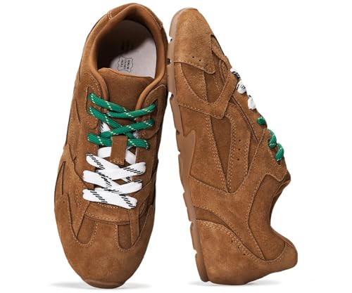 Project Cloud Leather Barefoot Shoes Women – Memory Foam Lace-Up Womens Sneakers – Lightweight & Non Slip Womens Shoes Casual – All-Day Women's Fashion Sneakers for 2026 (Roma, TANSUEDE, 7) | Amazon (US)