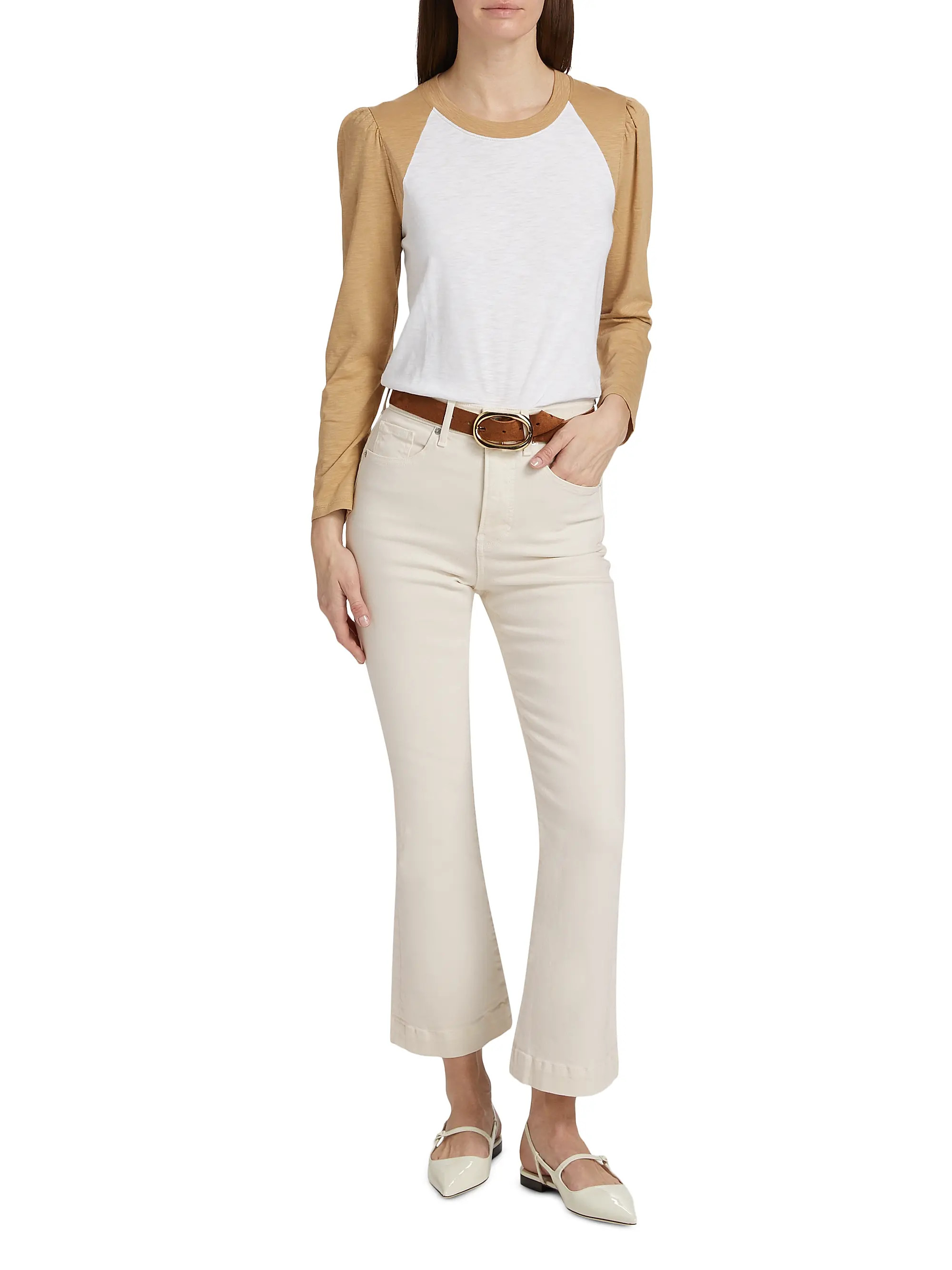 Carson High-Rise Flared Jeans | Saks Fifth Avenue