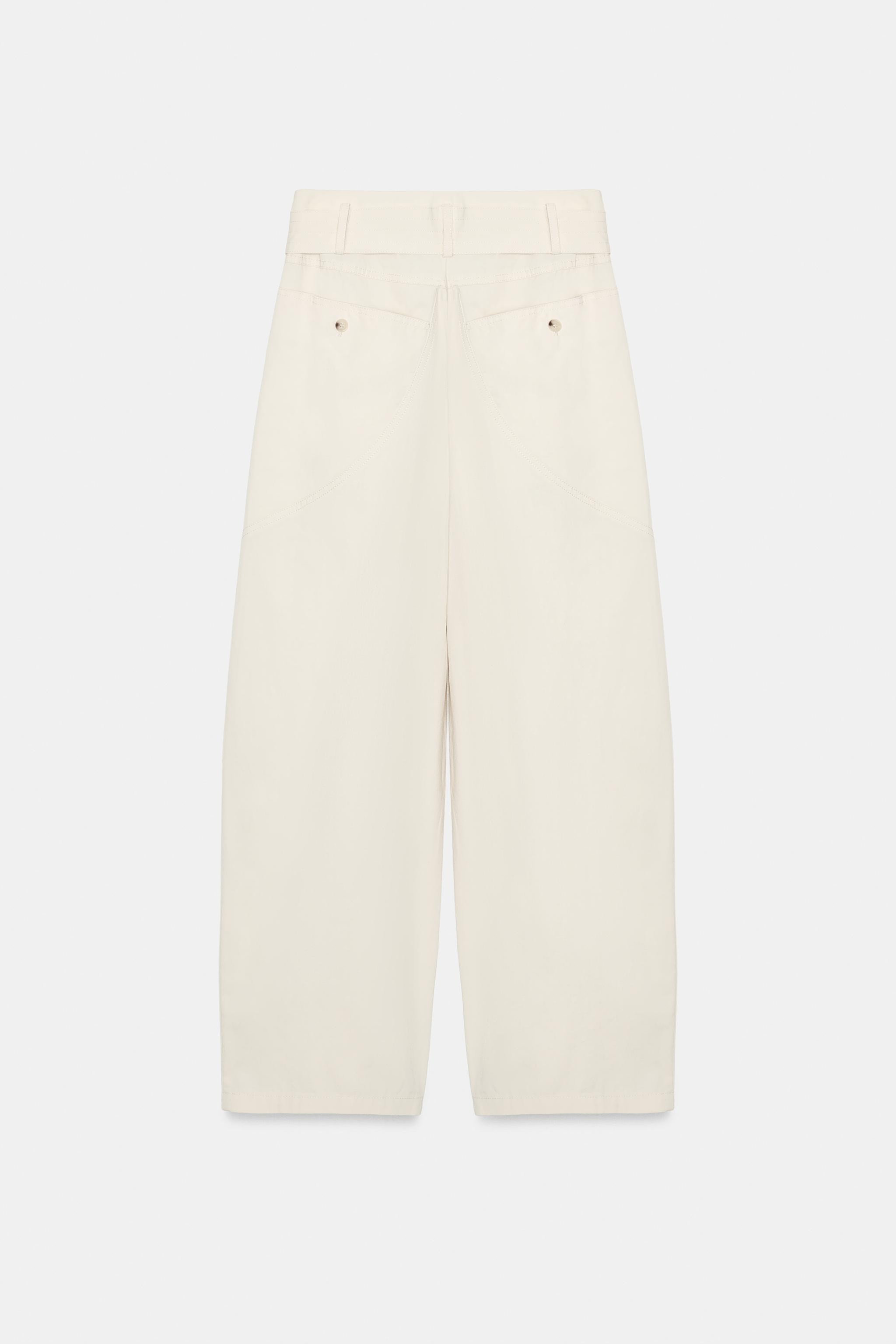 BELTED BAGGY PANTS | Zara Canada