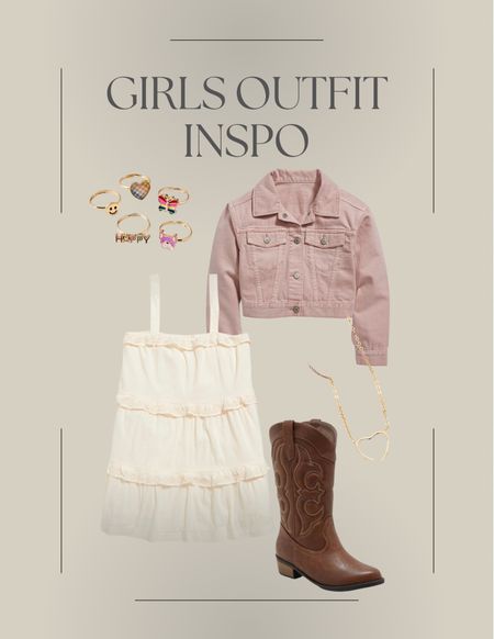 Girls outfit inspo. 
Western inspo
Girl fashion
Old Navy dress 

#LTKstyletip #LTKkids #LTKunder50
