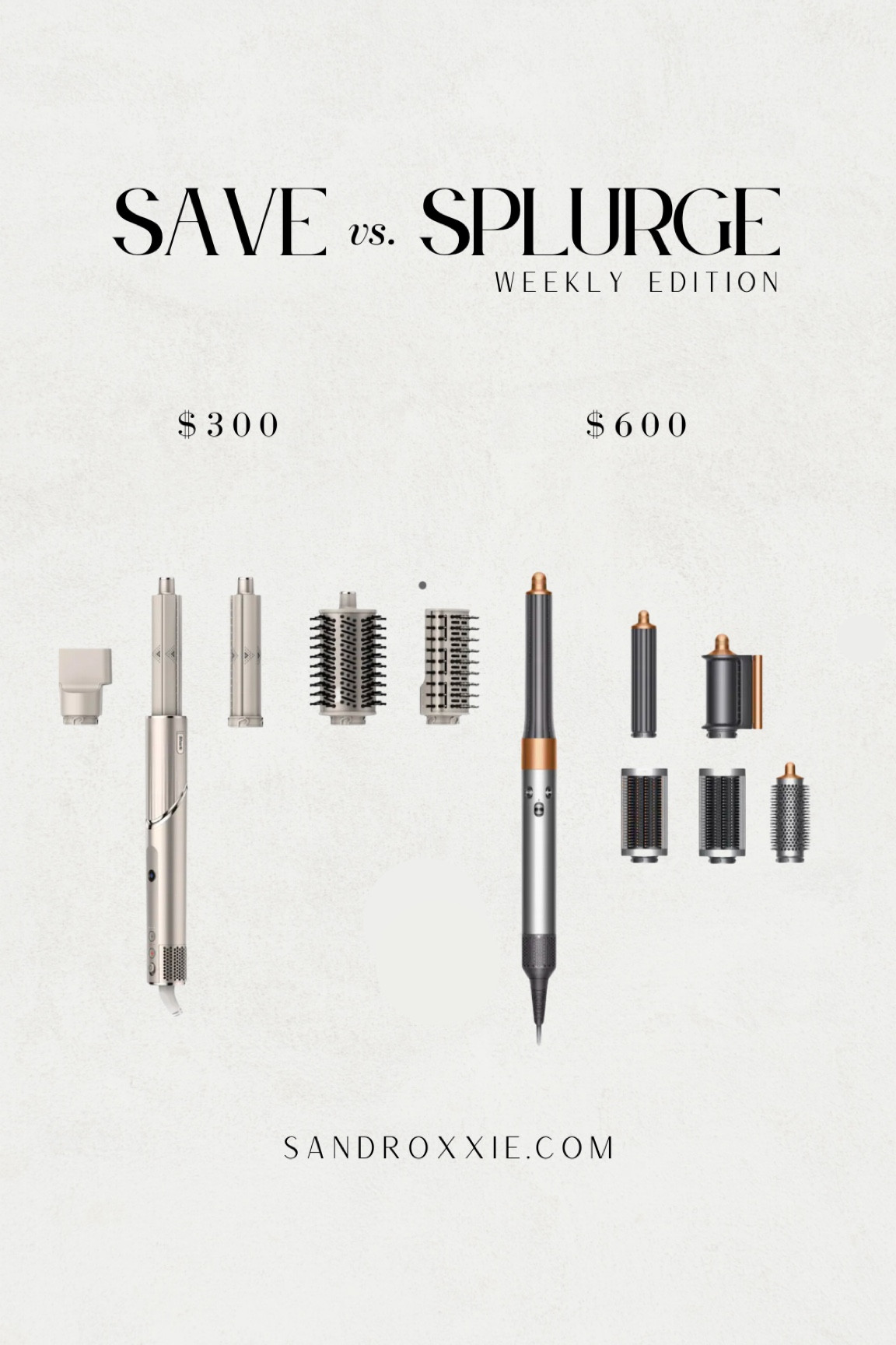 Save vs. splurge — Dyson & shark hair tool 

xo, Sandroxxie by Sandra
www.sandroxxie.com | #sandroxxie

save or splurge, same vibe for less

#LTKbeauty #LTKstyletip #LTKHoliday