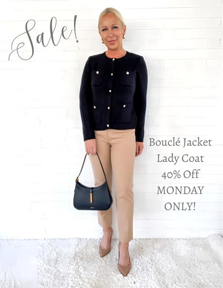 Bouclé Jacket / Lady Coat is 40% off MONDAY ONLY!

#LTKworkwear #LTKover40 #LTKsalealert