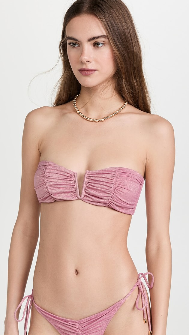 Ruched V Bandeau Top | Shopbop