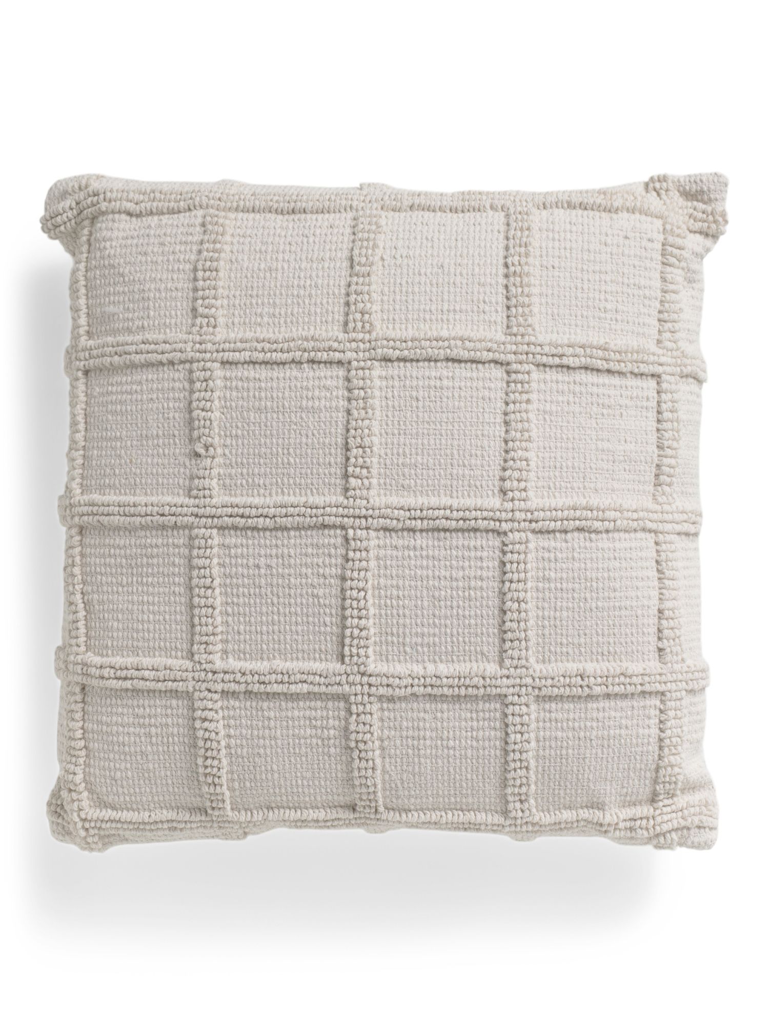20x20 Gerson Woven Window Pane Pillow | Throw Pillows | Marshalls | Marshalls