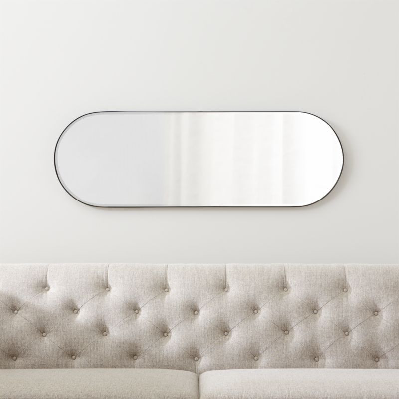 Edge Black Capsule Mirror + Reviews | Crate & Barrel | Crate & Barrel