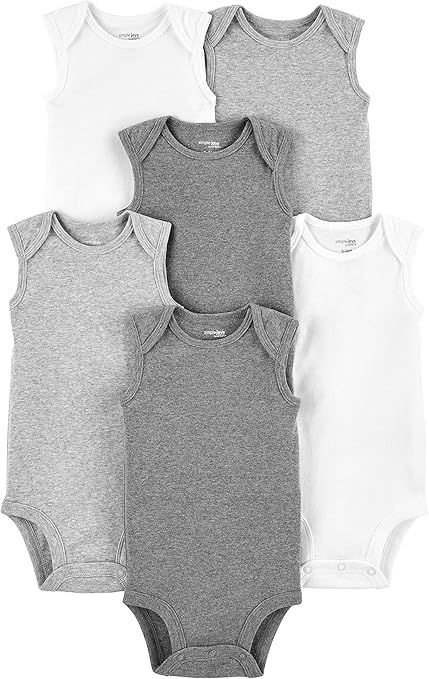 Simple Joys by Carter's Baby 6-Pack Sleeveless Bodysuit | Amazon (US)