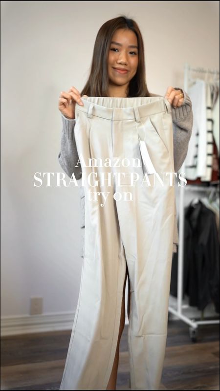 Amazon straight pants try on - they are petite pants! I don’t need to wear heels. However, the waist is loose so you may need a belt

Amazon fashion amazon finds amazon pants work pants

#LTKsalealert #LTKFind #LTKunder50