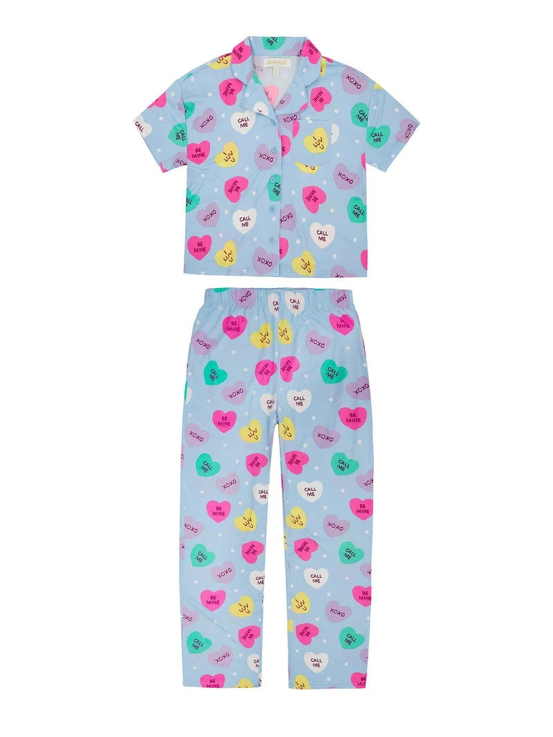 Planet Gold Girls Vday Coat Set, Sizes 4-18 | Walmart (US)