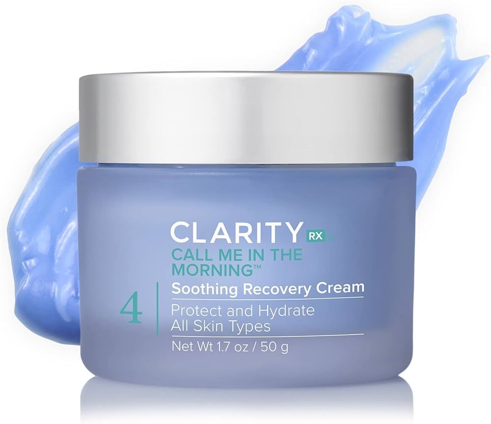 ClarityRx Call Me In The Morning Soothing Recovery Face Cream for All Skin Types (1.7 oz) | Amazon (US)