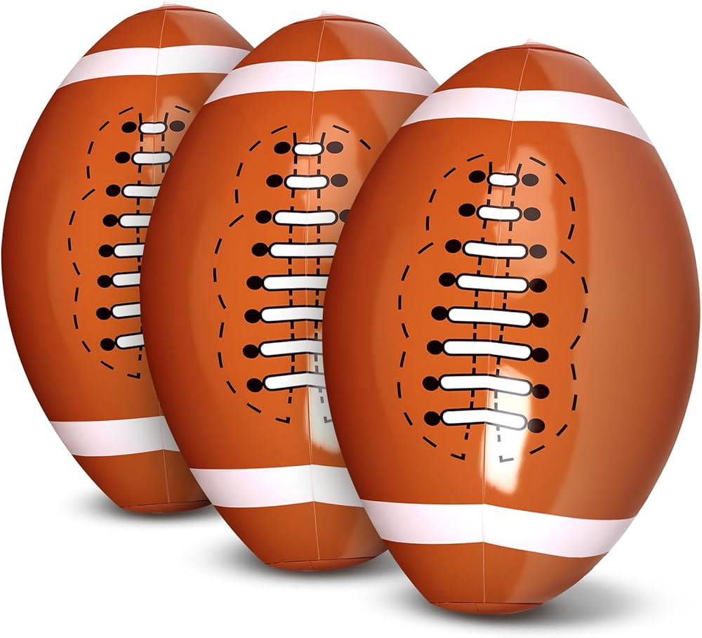 LovesTown Inflatable Footballs, 12 Inch Blow Up Footballs with Air Pump for Kids Adults Birthday ... | Amazon (US)
