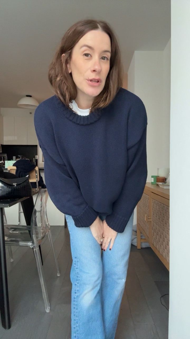 you guys need this gap sweater! I think the navy is sold out right now but I also have the black and love it. Wearing size L for pregnancy, would probably get a M not pregnant. Also linking my fav sheer socks! #LTKFall