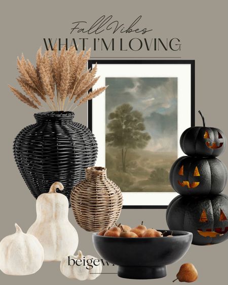 Pottery Barn favorites for fall! The art is beautiful! Loving the fall and natural stems and the woven vases and the beautiful pumpkins!! And the Orion bowl is also my favorite. 

#LTKstyletip #LTKFind #LTKhome