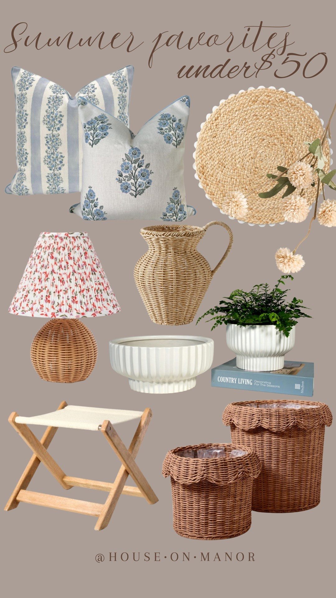Summer home favorites under $50!

#LTKHome #LTKSeasonal #LTKFindsUnder50