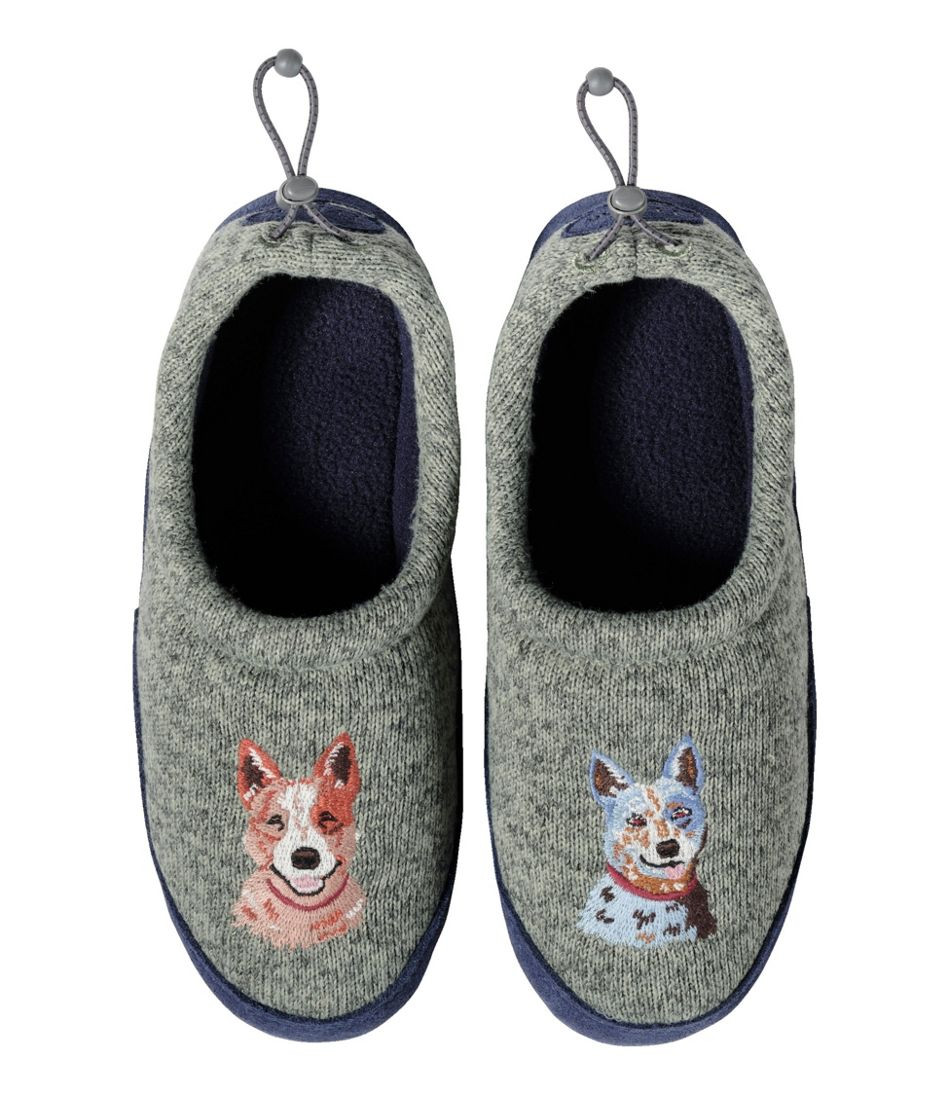 Kids' Sweater Fleece Slippers, Motif | L.L. Bean