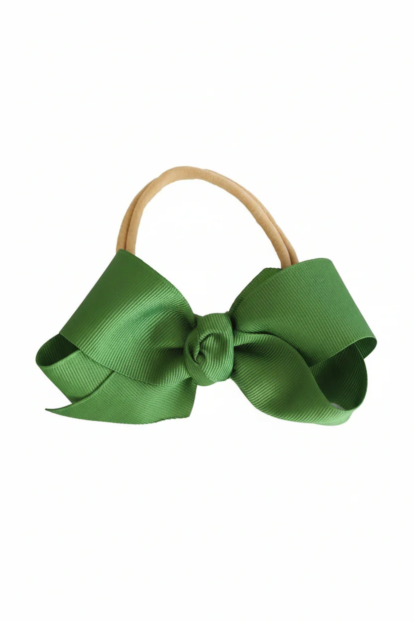 Ribbon Bow Headband | Clover | Caden Lane