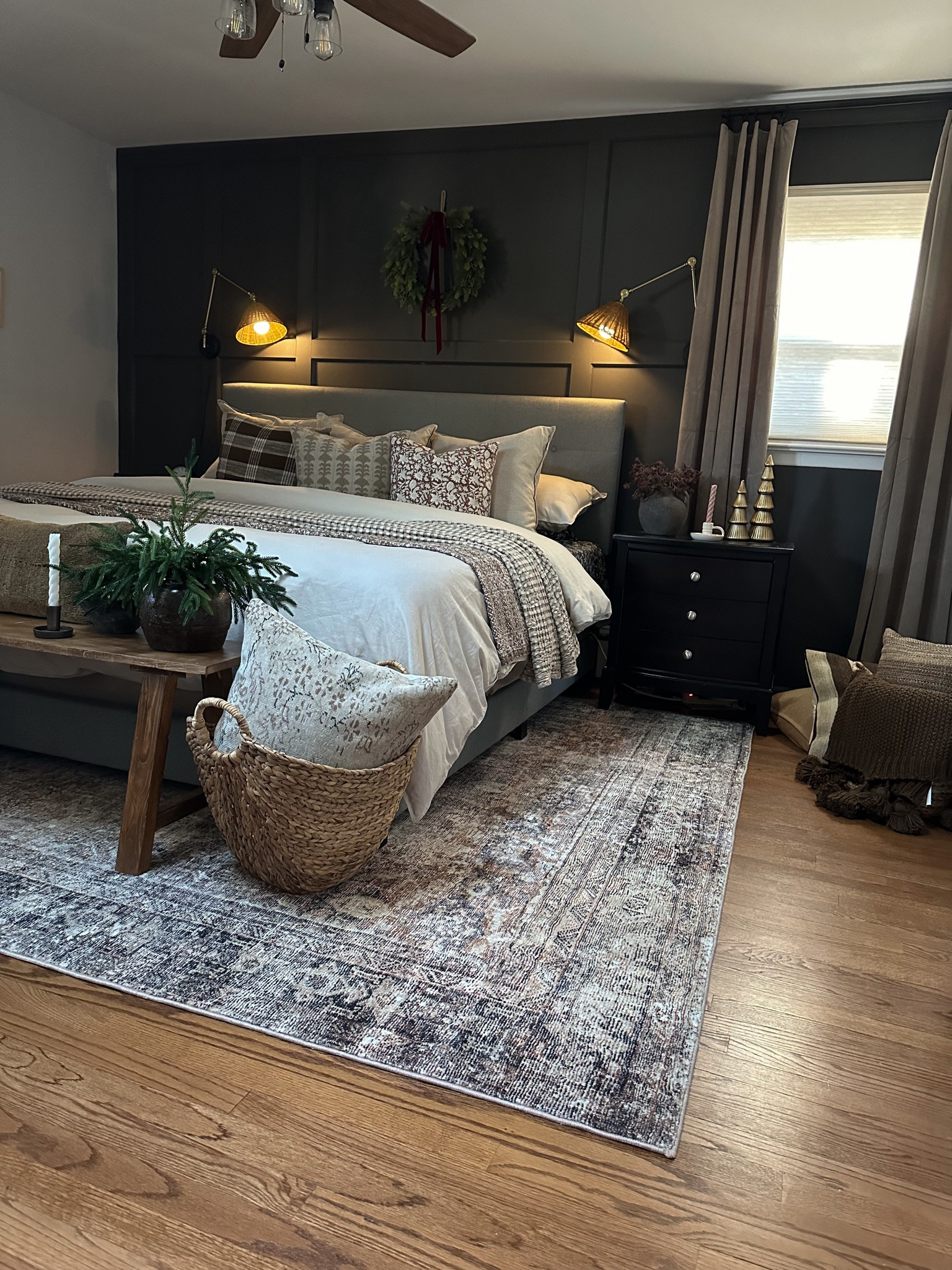 Moody Primary Bedroom design! 

#LTKsalealert #LTKhome