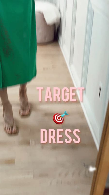 New dress from Target! Tank style straps, very flattering cut around the hemline. Wearing an xs
This would be pretty for a wedding guest dress 💚

#LTKFind #LTKunder50 #LTKwedding