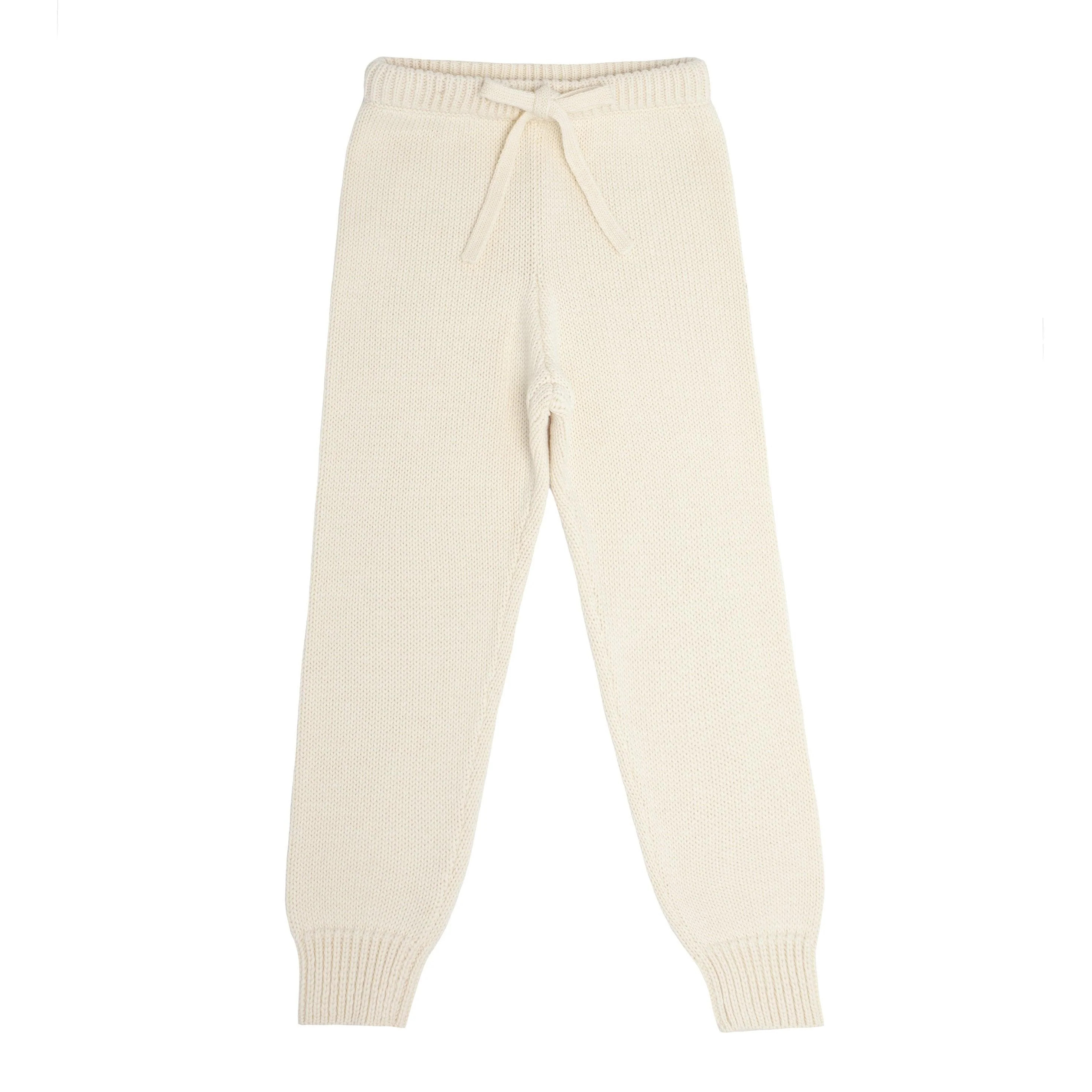 unisex cream knit pant | minnow