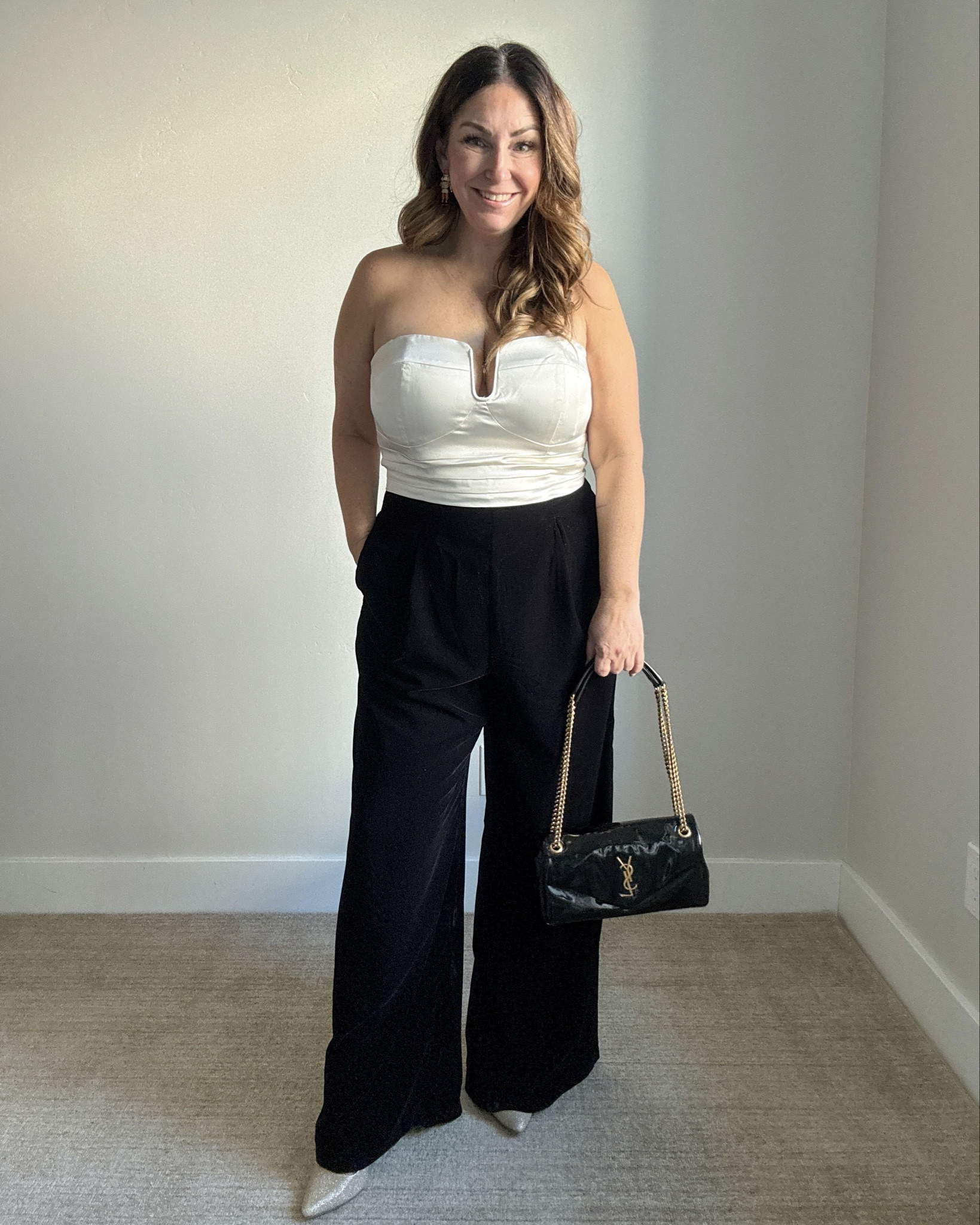 LOFT Holiday Jumpsuit | Wearing tts,12. #holidayparty #dressyholiday #festiveholiday 

 

#LTKHoliday #LTKSeasonal #LTKMidsize