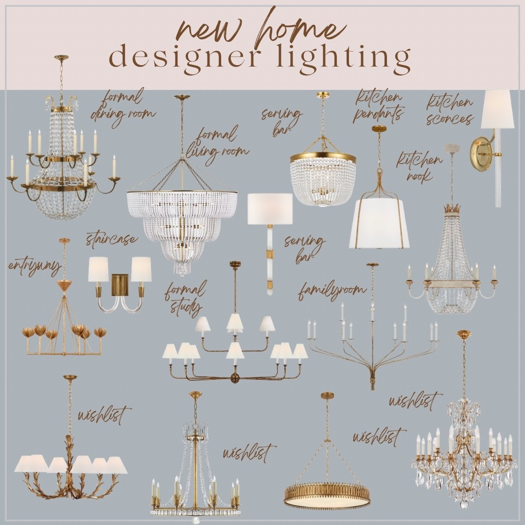 New house designer lighting wish list!! 

#LTKHome #LTKSaleAlert #LTKdayinmylife