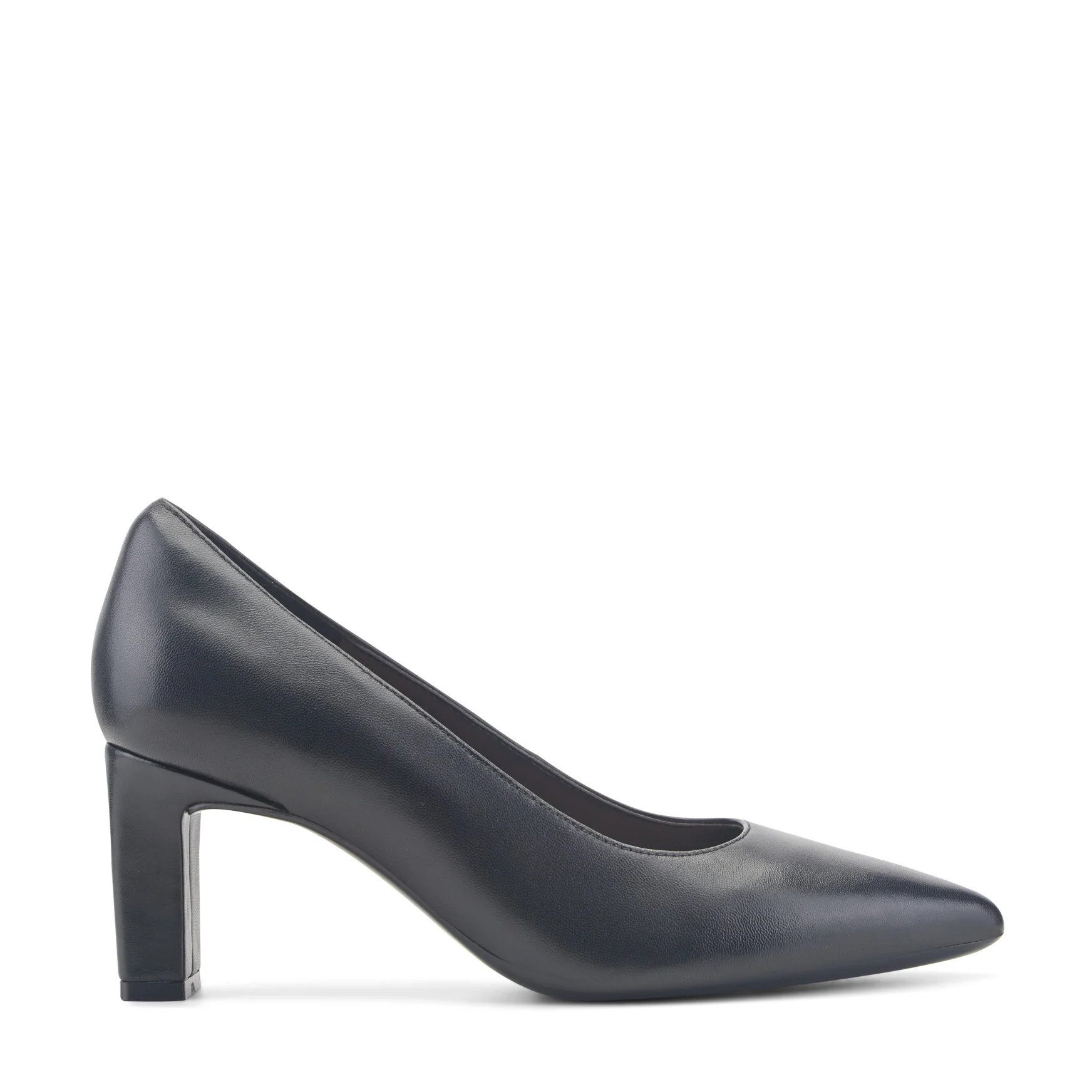 Women's Hazen Block Heel Pumps - Black Leather | Easy Spirit | Easy Spirit