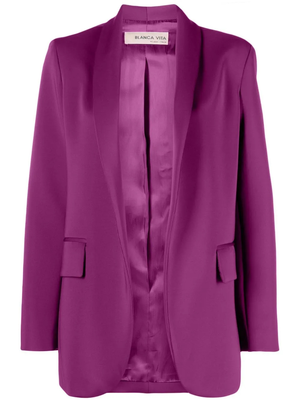 Blanca Vita open-front Blazer - Farfetch | Farfetch Global
