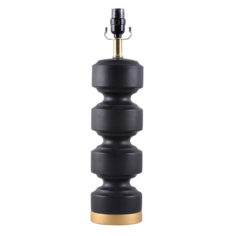 Stacked Black Table Lamp, 21" | At Home