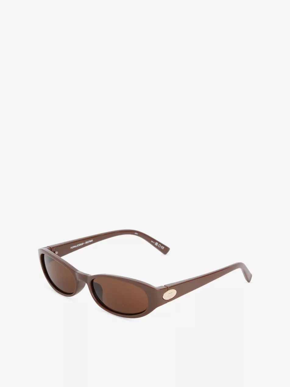 Popalicious Oval-Frame Acetate Sunglasses | Selfridges